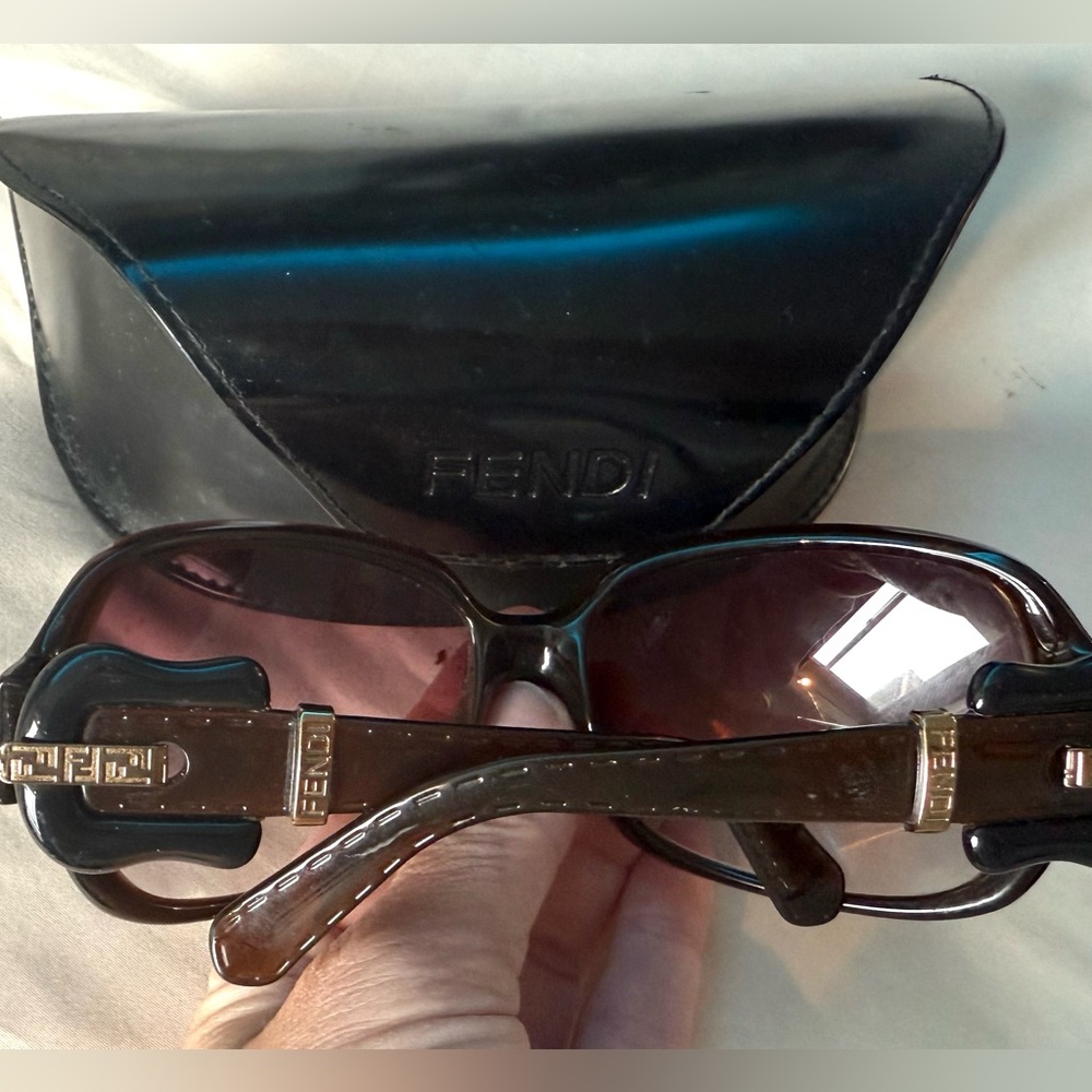 Fendi Black and Brown Sunglasses with Case